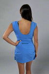 Motion Scoop Back Athleisure Dress - Blue