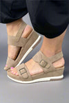 Lyra Double Strap Sandal - Taupe