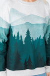 Forest Print Sweatshirt - Green