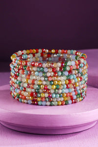 10 Piece Stretch Bracelet - Green
