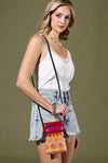 Hand-Painted Genuine Leather Crossbody - Charlotte