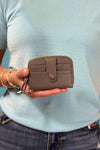 Macy Accordion Pebble Wallet - Grey