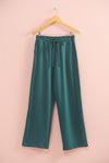 High-Waist Sweatpants - Green