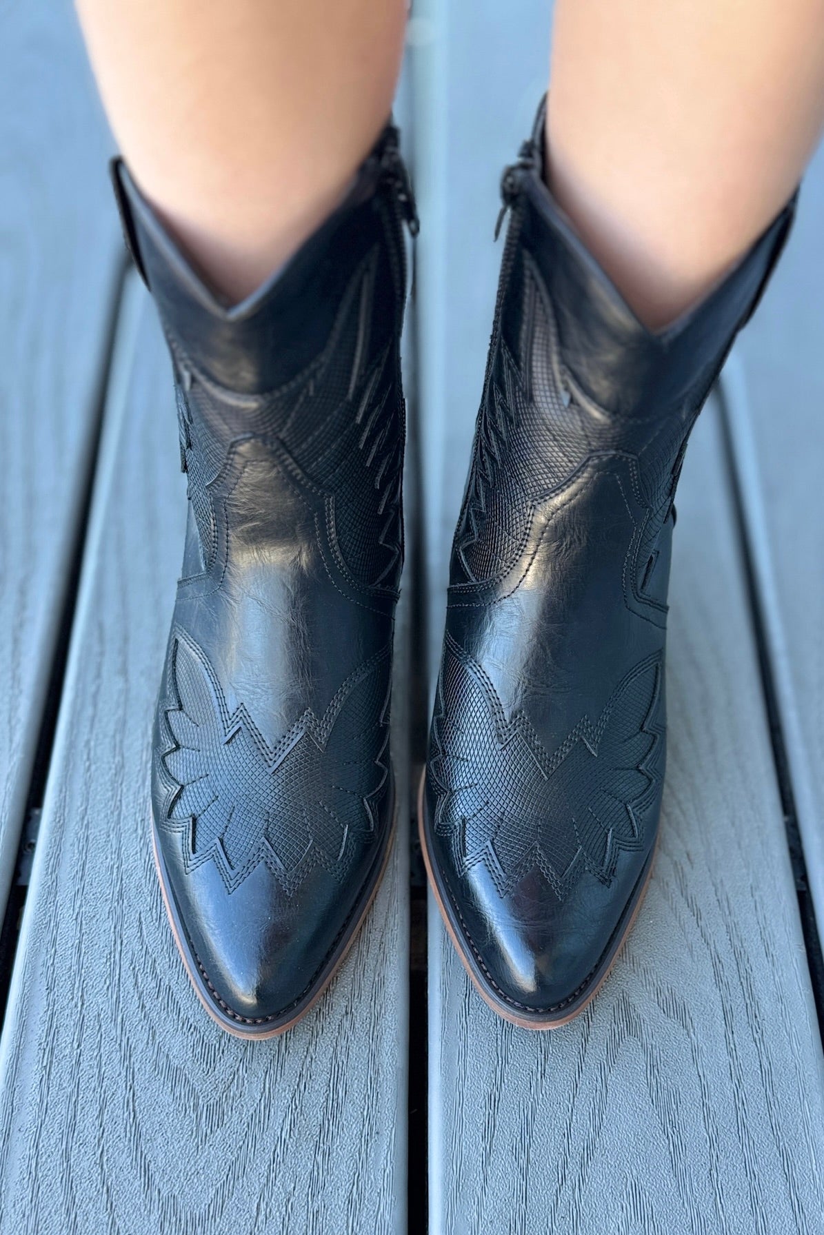 Collen Western Bootie - Black