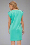 Tab Sleeveless Retreat Dress - Emerald