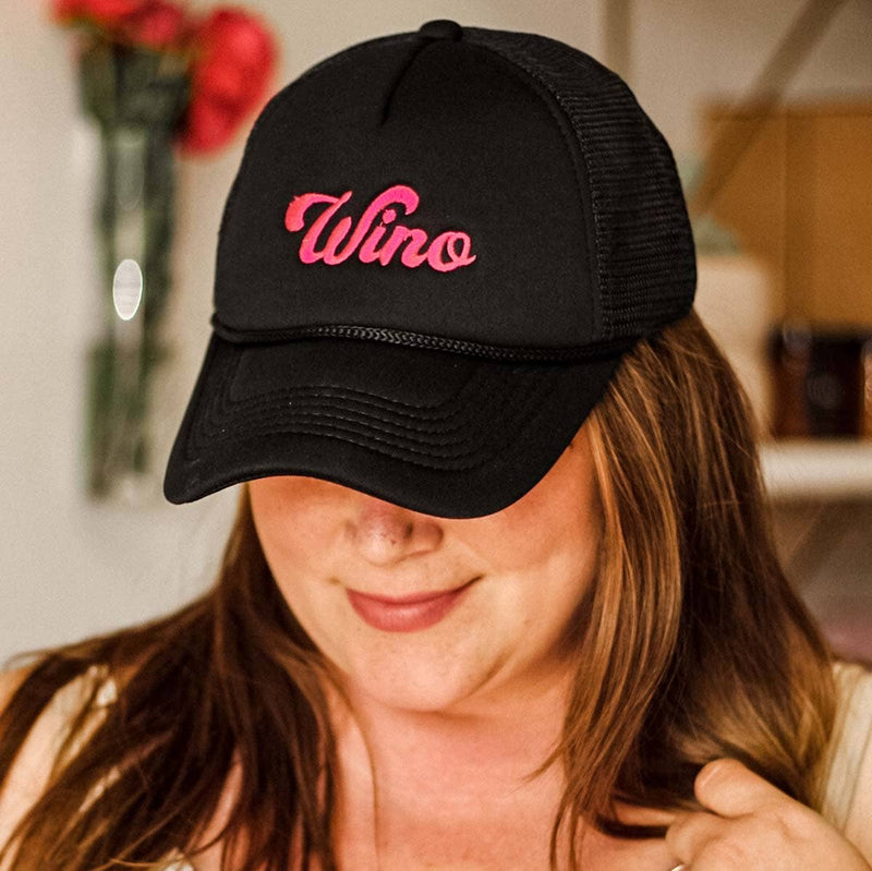Wino Baseball Hat - Black