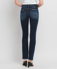 High Rise Long Slim Straight Jeans LV39
