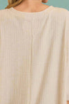 Soft Touch Oversized Top - Tan