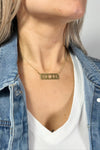 Satellite Choker Necklace Gold