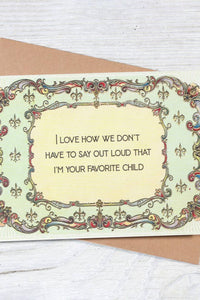 Mother's Day - Favorite Child