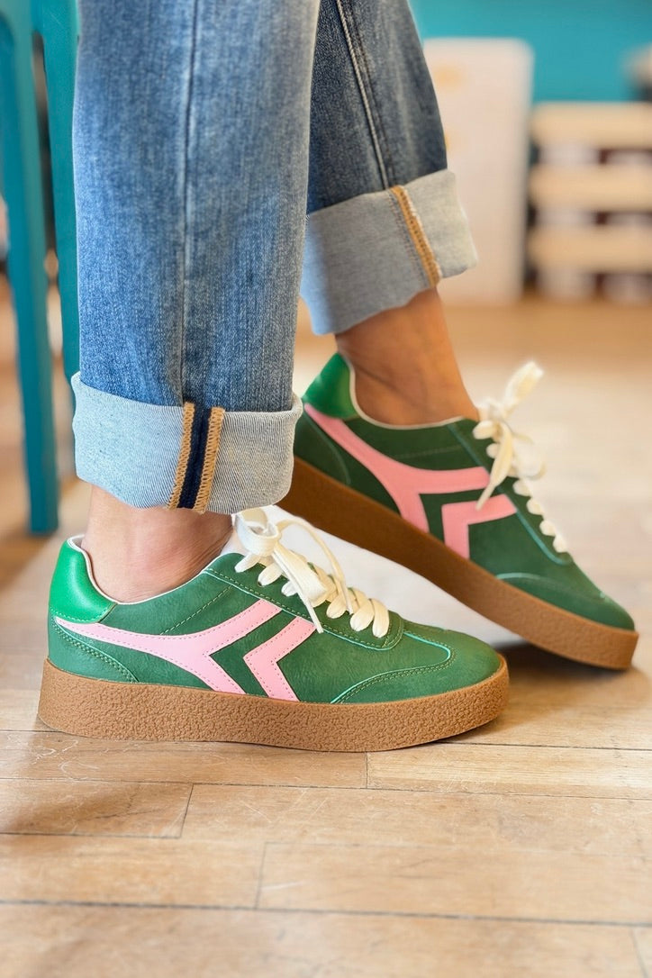 Nova Retro Inspired Low Sneaker - Green