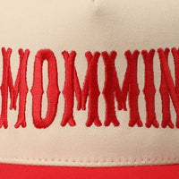 MOMMIN' Two-Tone Trucker Hat - Red