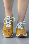Saona Mustard Leather Sneaker