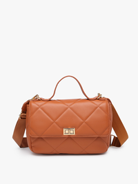 Harp Quilted Crossbody – Brown