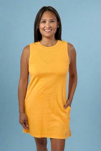 Sleeveless Mini Dress - Orange