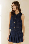 Denim Dot Skirt