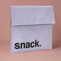 Flip Snack Bag 'Snack' Lavender