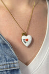 Heart Locket Photo Necklace - Mom