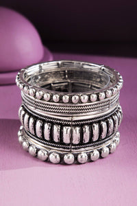 Western 4 Layered Bubble Stretch Bracelet