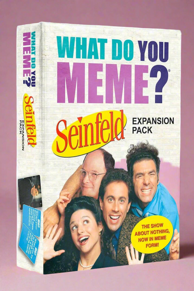An image of the game What Do You Meme? Seinfeld Expansion Pack.