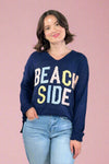 Beach Side Light Weight Sweater - Navy