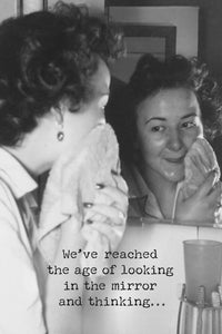 Looking In The Mirror Greeting Card