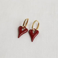 Elegant Heart Design Earrings