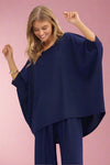 Bali Ribbed Top - Navy