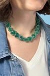 Candy Heart Resin Necklace – Green