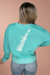 Door County Peninsula Doodle Sweatshirt Blue