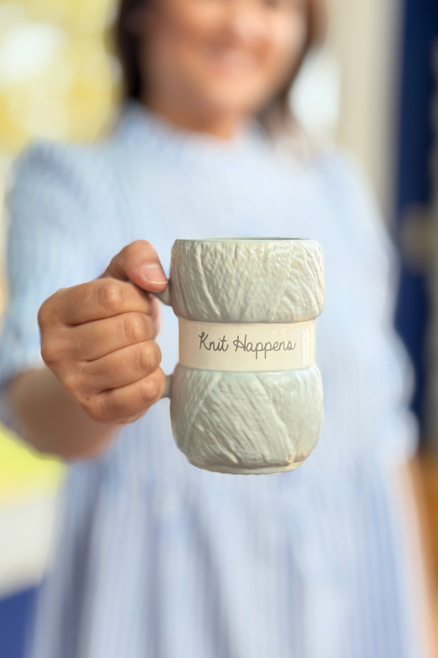 Knitting Mug  'Knit Happens'