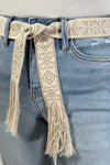 Bohemian Aztec Waist Belt - Natural