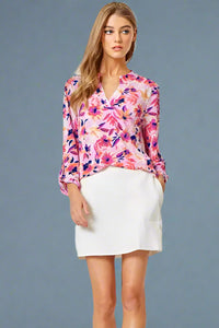 Lizzy Top - Lavender Multi