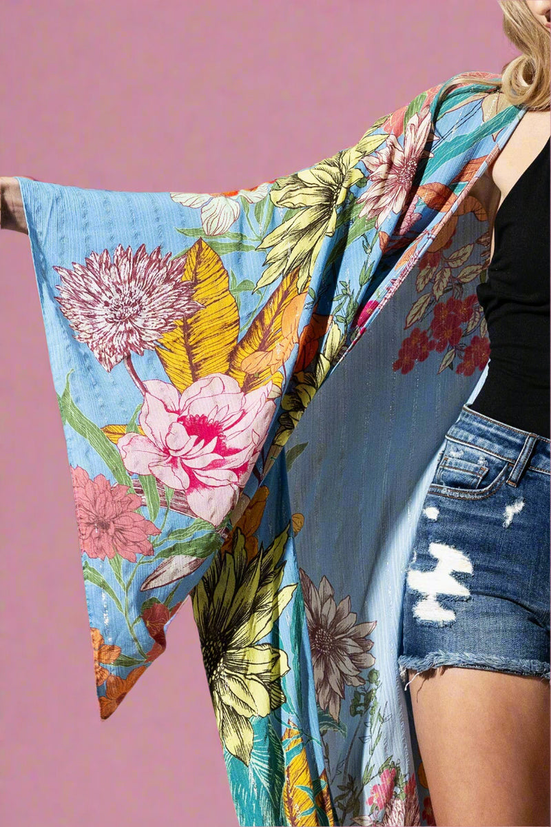 Madelin Gold Accent Kimono
