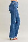 High Rise Double Button Bootcut - JB147