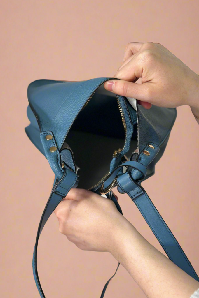 Lucinda Square Crossbody - Navy