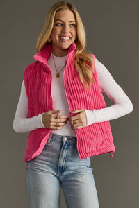 Pink Corduroy Vest