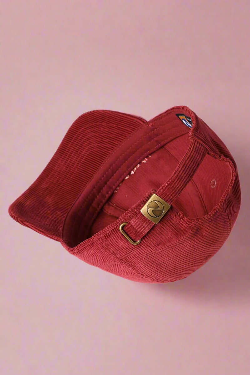 Mama Corduroy Baseball Cap - Burgundy