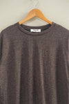 Crew Neck Cozy Sweatshirt - Chocolate