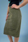 Corduroy Skirt Moss