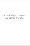 Think Before Greeting Card