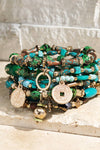 9-in-1 Multi Layered Natural Stone Bracelet Set