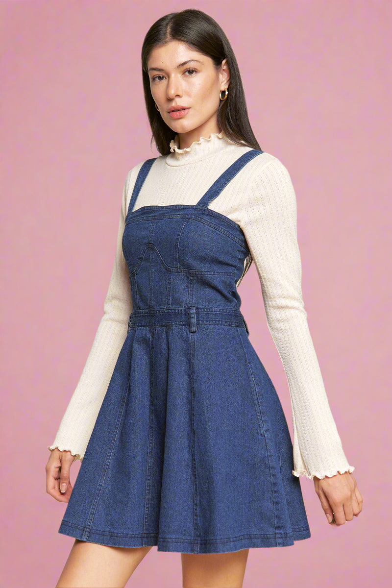 stretch denim dress Stretch Denim Dress