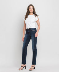 High Rise Long Slim Straight Jeans LV39