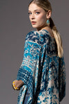 Boho Mandala Kimono Teal