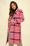 Promenade Houndstooth Coat