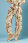 Printed French Terry Pants - Floral