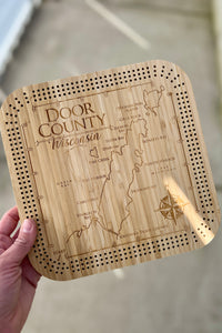 Map Cribbage Board Game