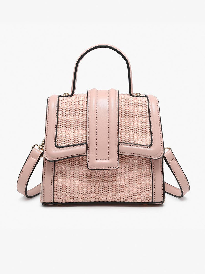 Evangeline Flapover Crossbody - Pink