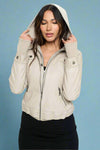 Nomad Canvas Hooded Jacket - Cream